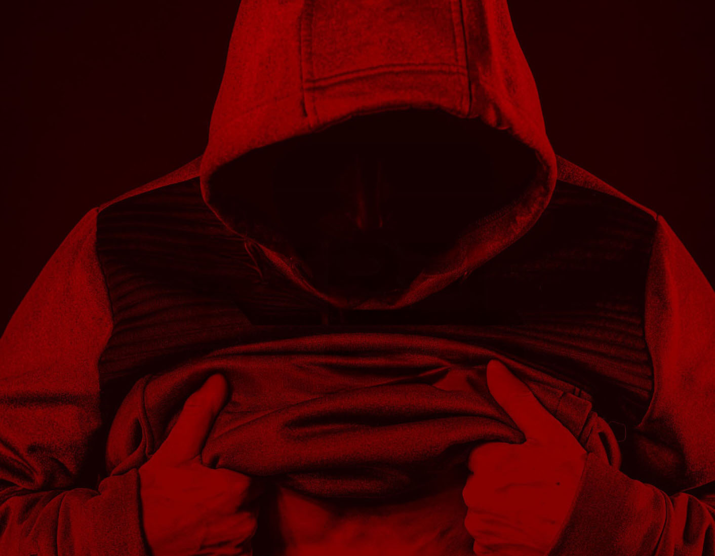 Hooded athlete